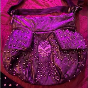 All leather short and long straps oversized purse/bag